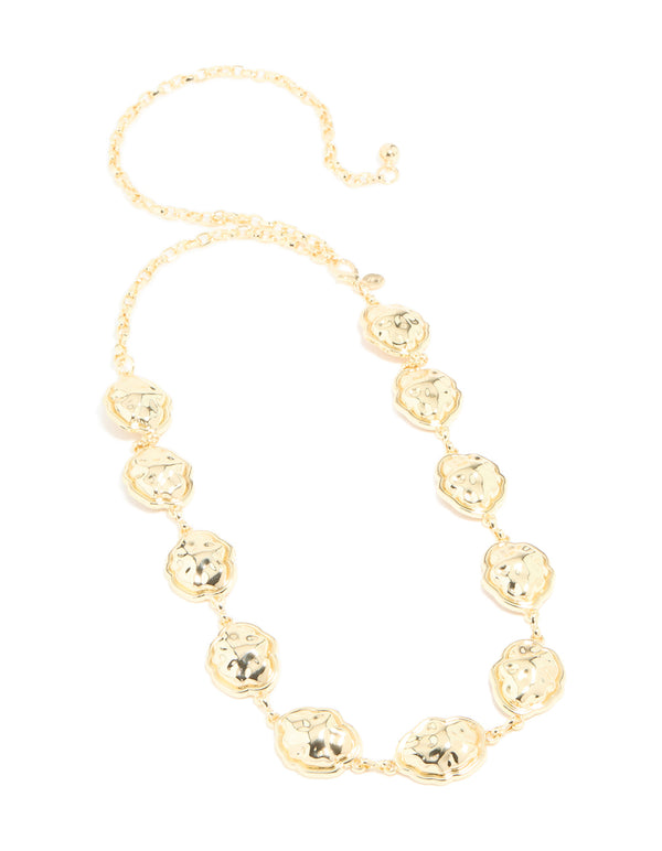 Gold Puffy Cloud Belt