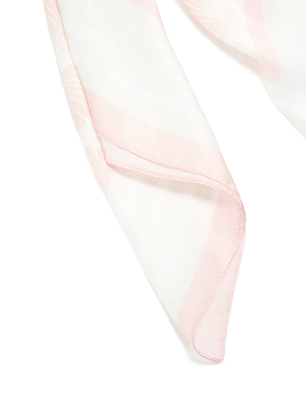 Pink Shell Printed Fabric Scarf