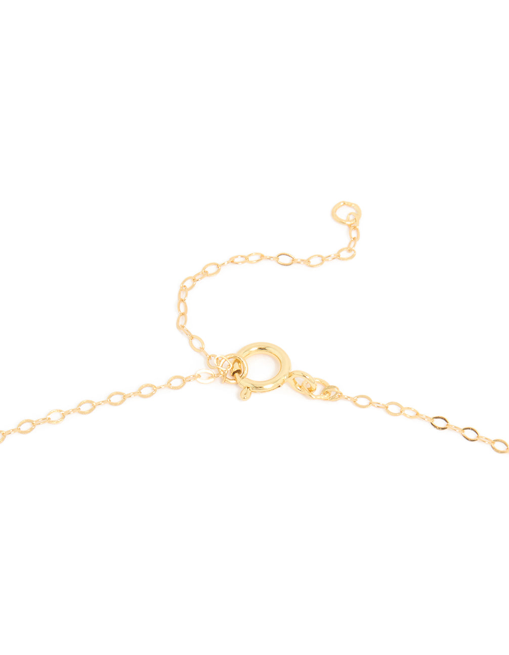 Gold Plated Sterling Silver Bean Pendant Necklace