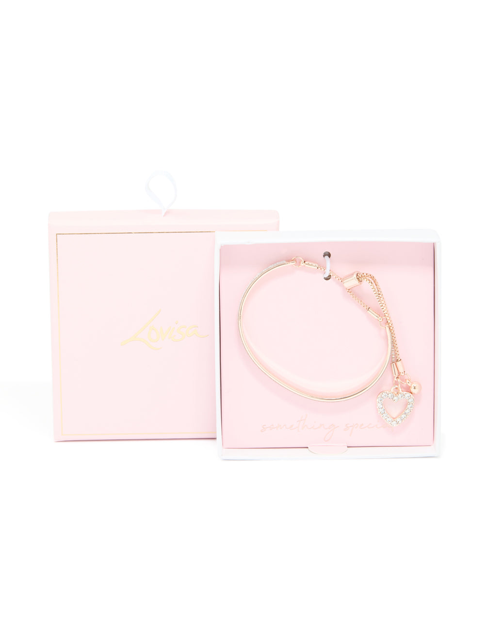 Rose Gold Glitter Toggle Bangle