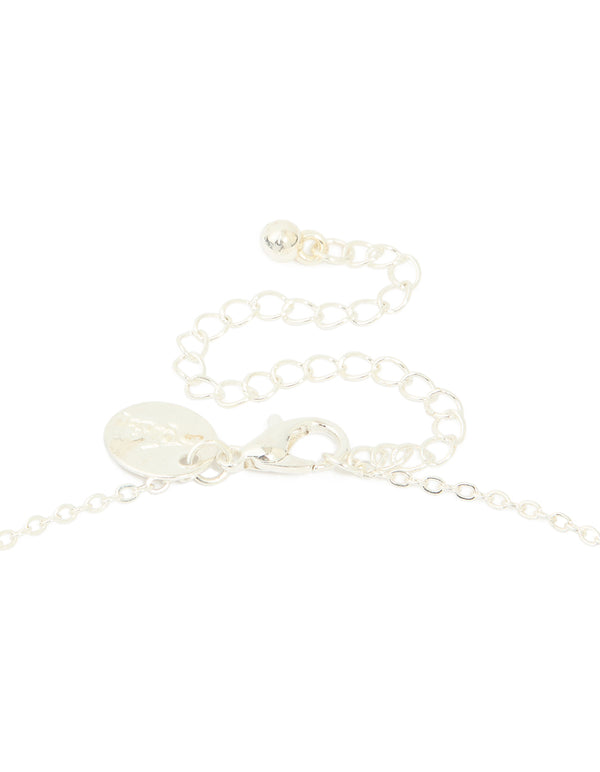 Silver Plated Freshwater Pearl Y-Necklace