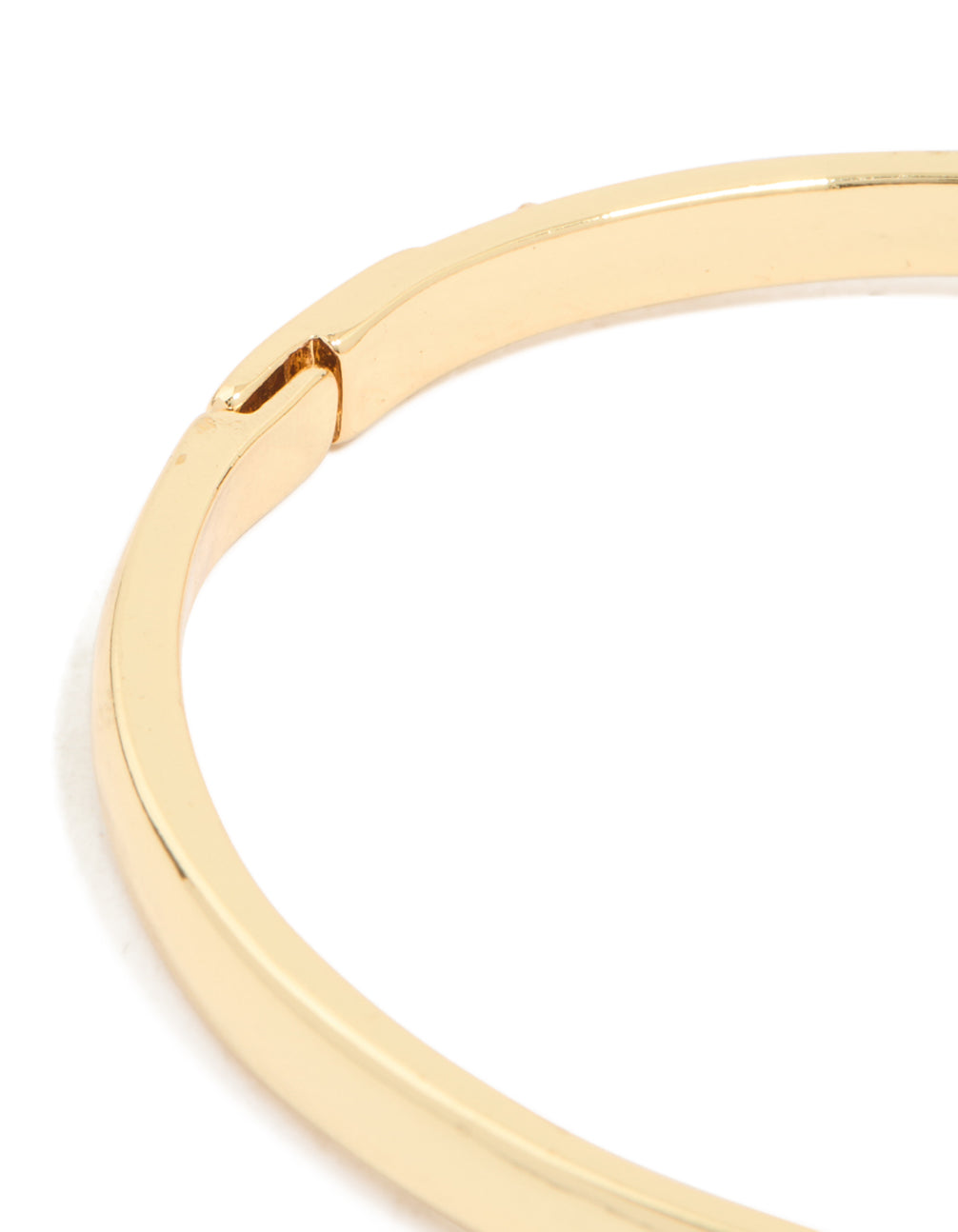 Gold Plated Half Cubic Zirconia Bangle