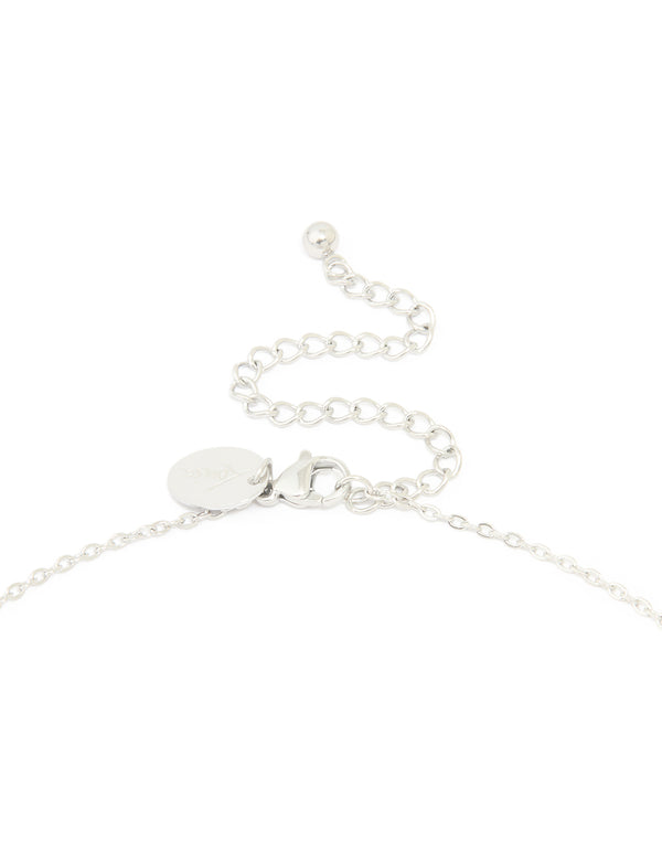 Waterproof Stainless Steel Large Bubble Letter C Necklace