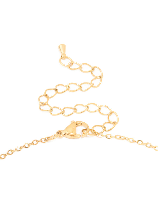 Designed with waterproof gold plated stainless steel angel number 111 necklace featuring numbers and lobster clasp detail view