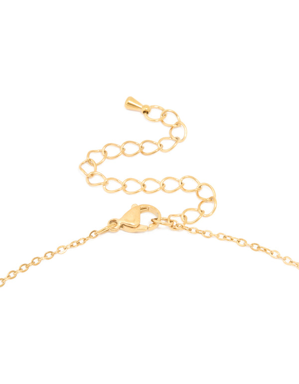 Highlighting angel number 555 in waterproof gold plated stainless steel with numbers feature clasp detail view