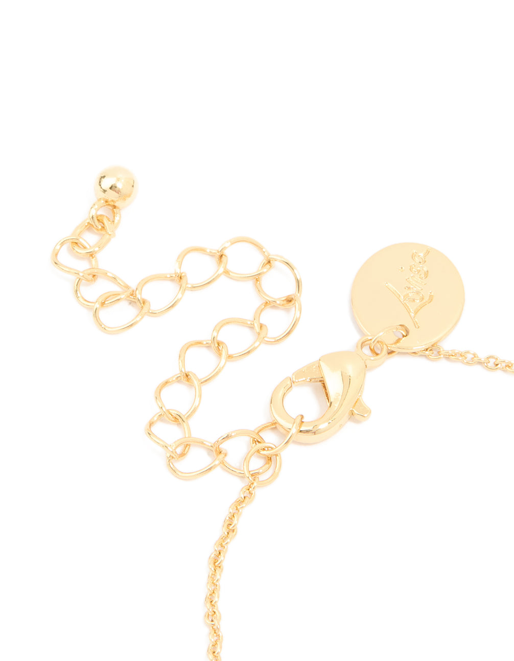 Gold Plated Cubic Zirconia Linked Circle Bracelet