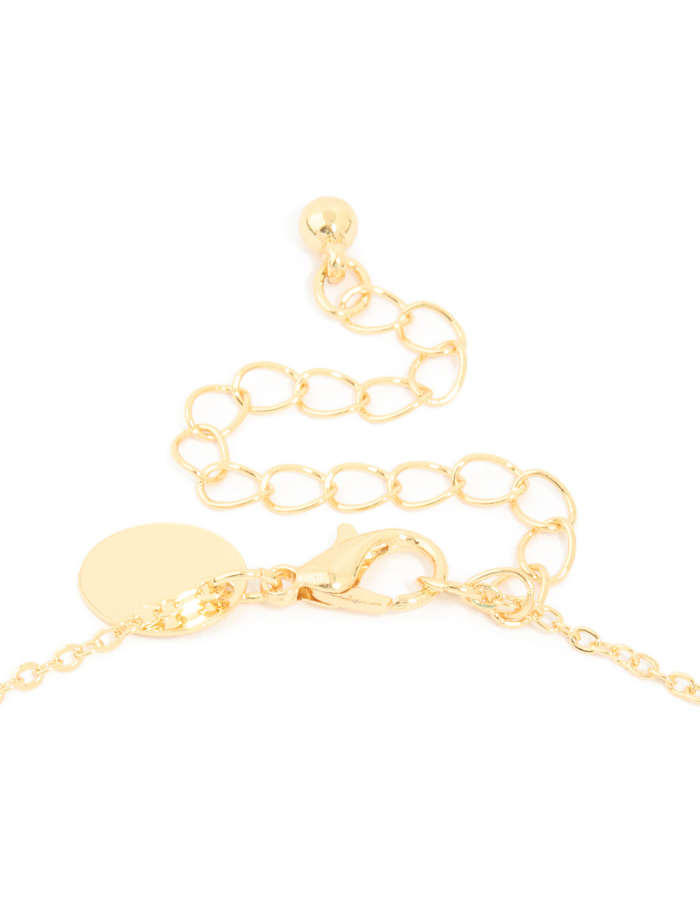 Gold Plated Cubic Zirconia Pave Letter D Necklace
