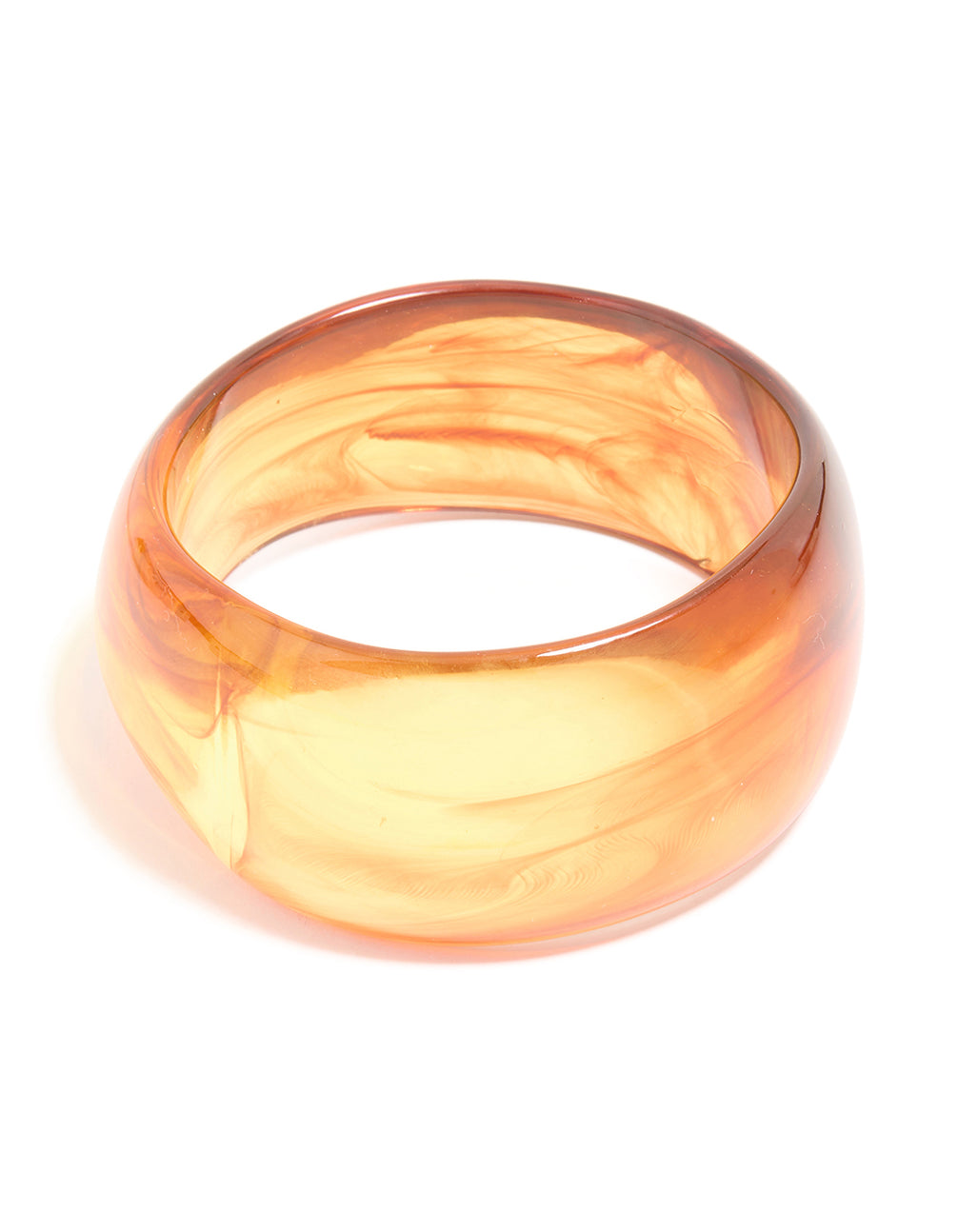 Brown Acrylic Large Bangle