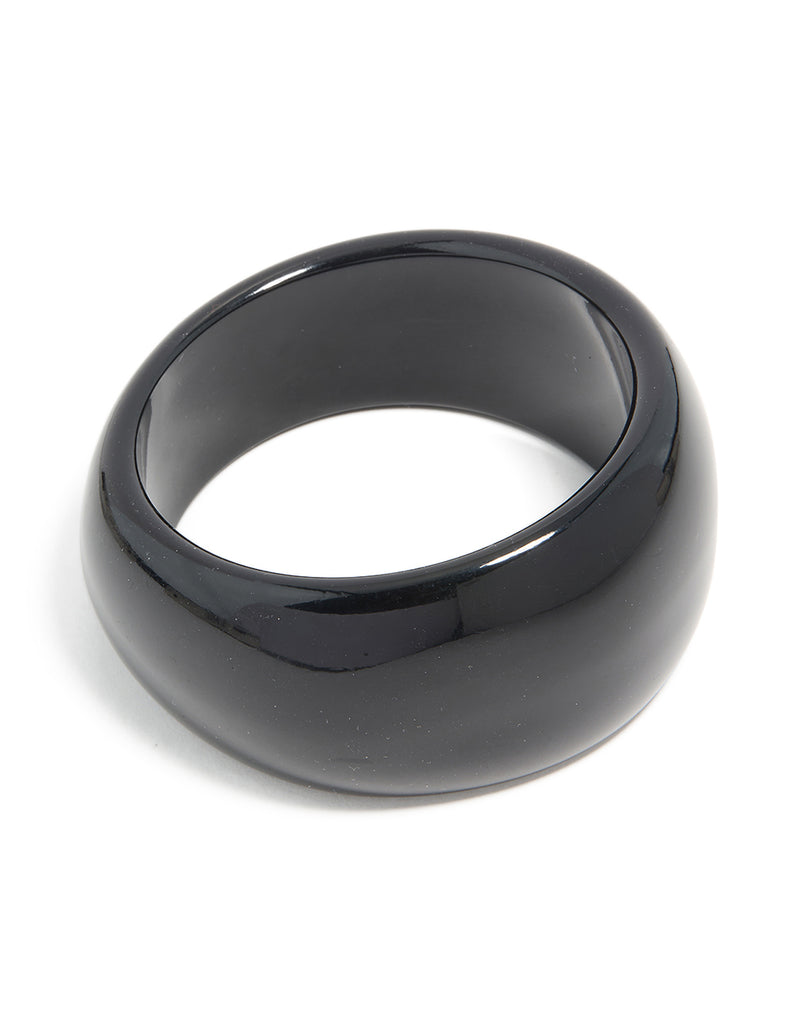 Black Acrylic Bangle - Lovisa