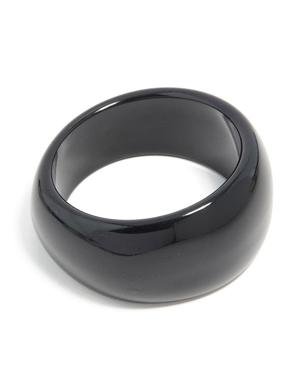 Black Acrylic Bangle