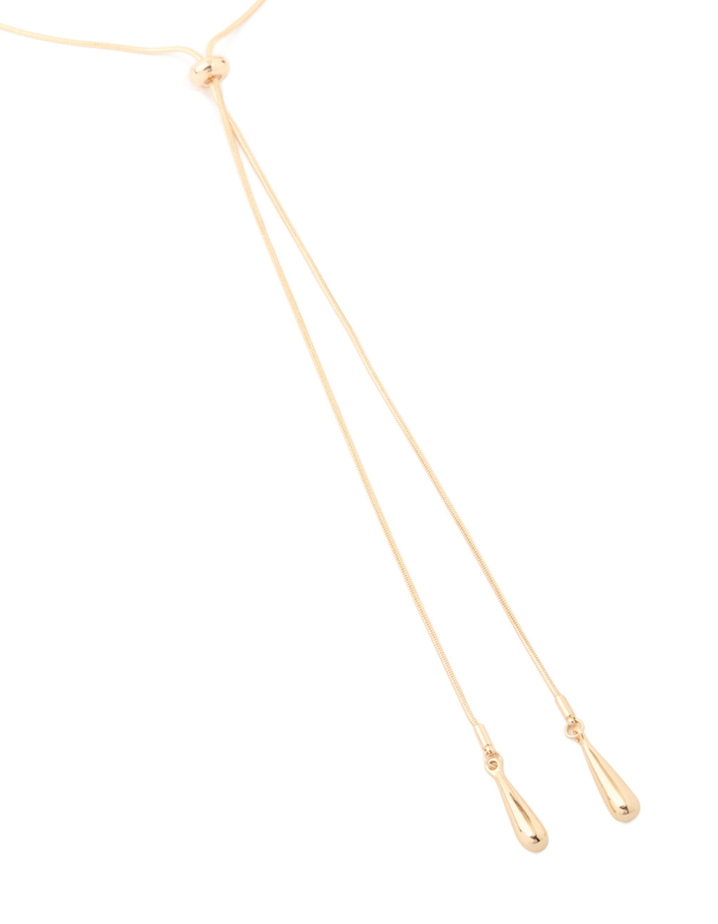 Gold Adjustable Toggle Y-Necklace
