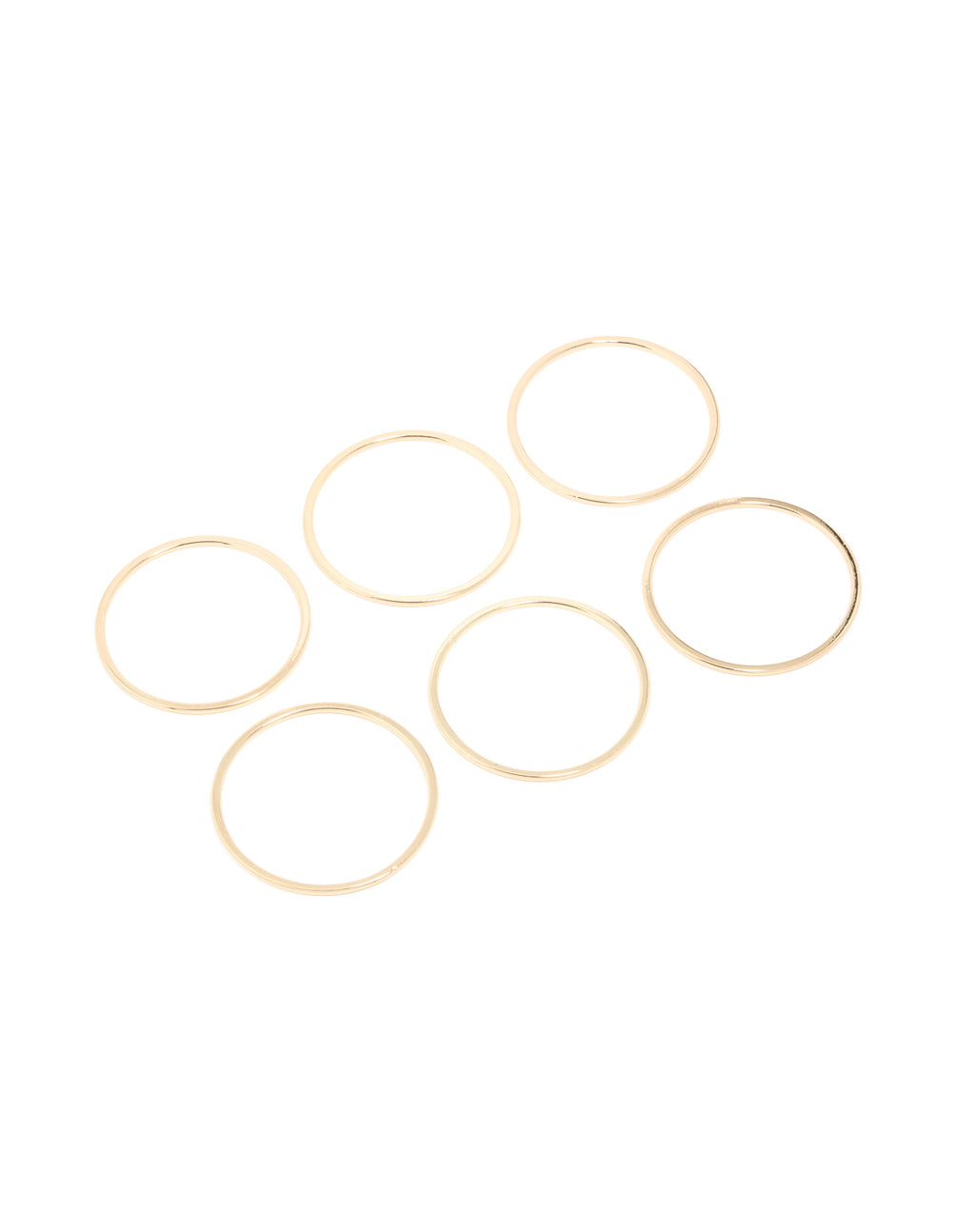 Gold Modern Bangles 6-Pack