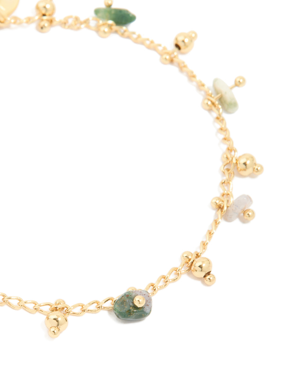 Gold Plated Semi Precious Stones Bracelet