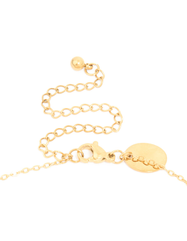 Waterproof Gold Plated Stainless Steel Pearls Necklace