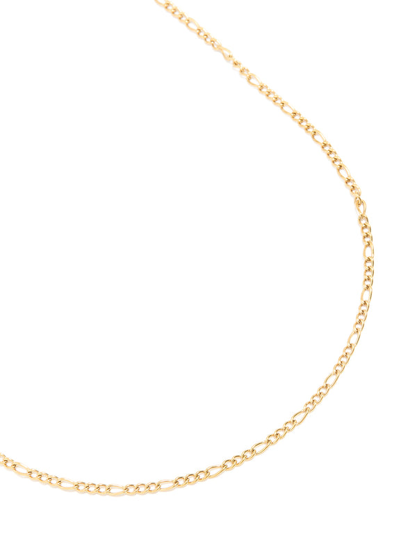 Waterproof Gold Plated Stainless Steel Figaro Waist Chain