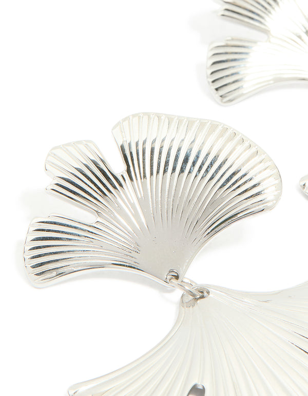 Waterproof Stainless Steel Statement Petal Earrings