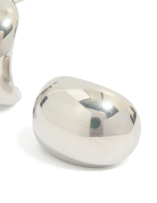 Waterproof Stainless Steel Small Cave Stud Earrings