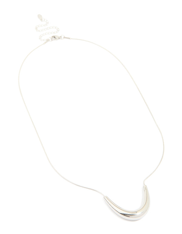 Waterproof Stainless Steel U-Shape Pendant Necklace