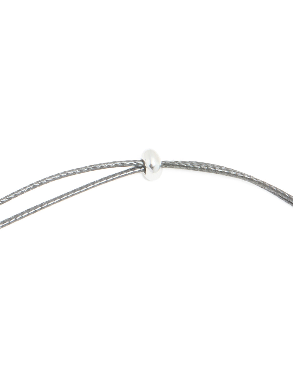 Presenting a waterproof stainless steel starfish cord necklace featuring ocean-inspired with dainty styling in silver and black clasp detail view