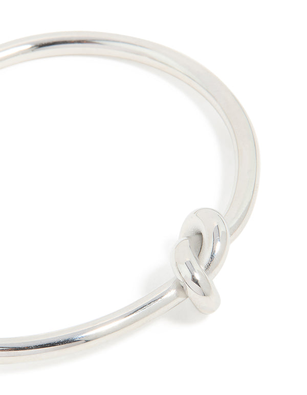 Waterproof Stainless Steel Basic Knotted Centre Wrist Cuff