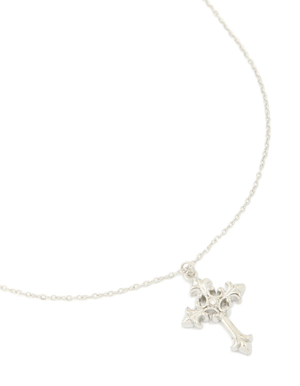 Waterproof Stainless Steel Gothic Cross Necklace
