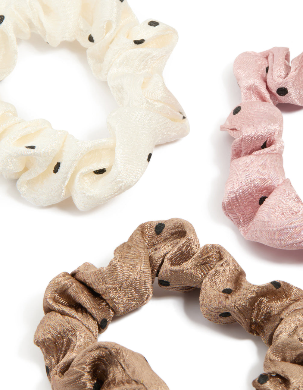 Neutral Fabric Scrunchie 5-Pack