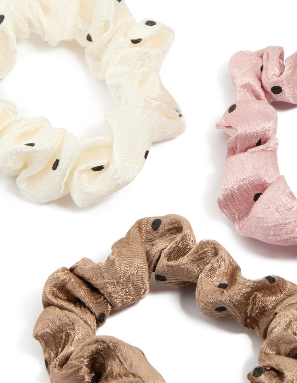 Neutral Fabric Scrunchie 5-Pack