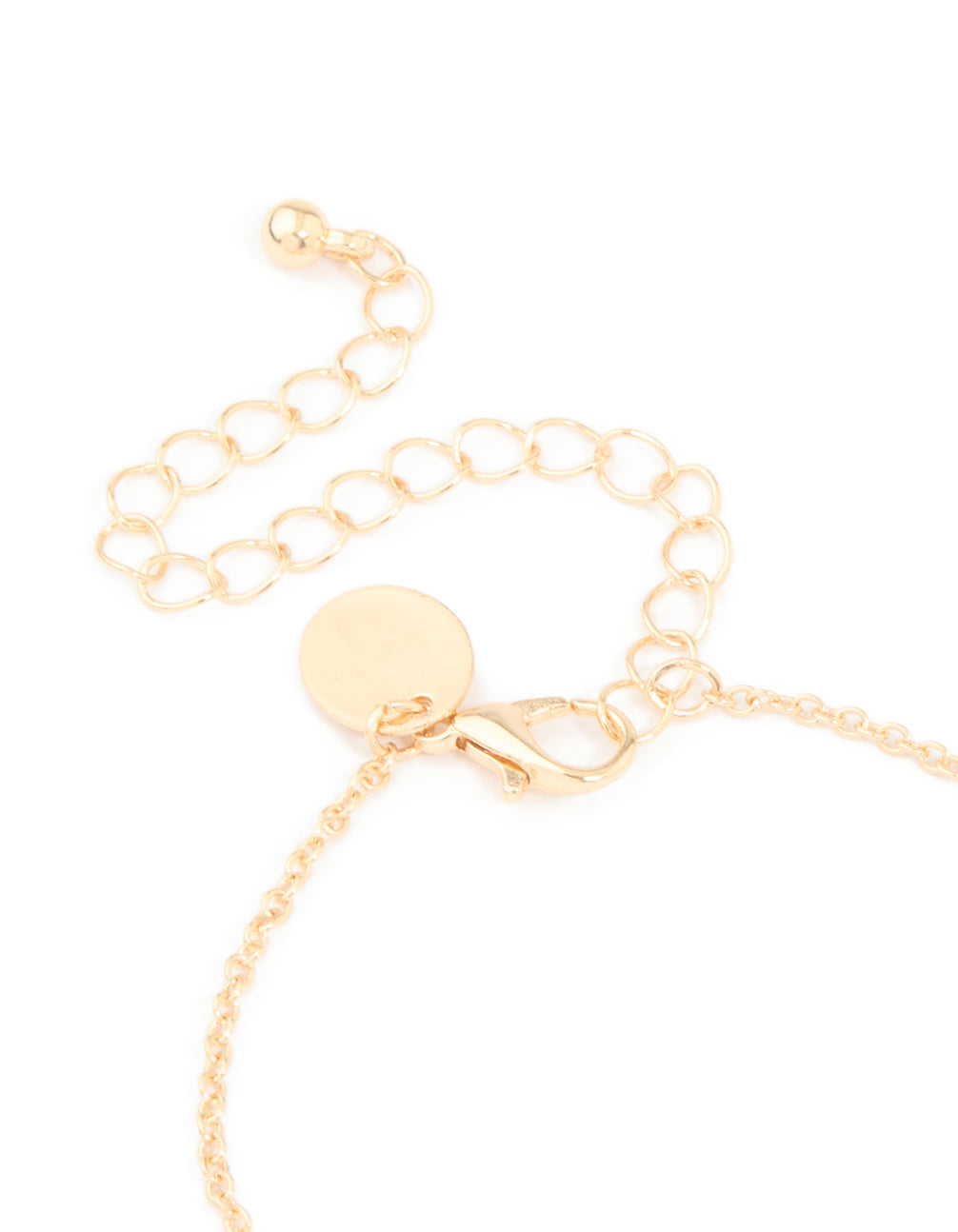Kids Gold Pink Heart With A Star Drop BFF Necklaces 2-Pack