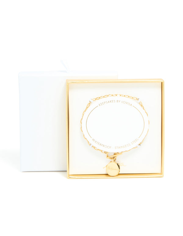 Waterproof Stainless Steel Beloved T & O Bracelet