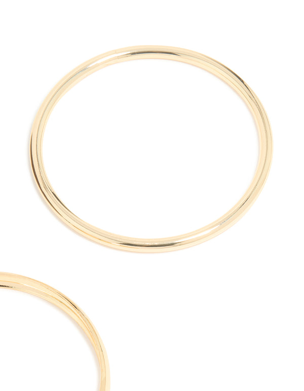 Gold & Brown Acrylic Bangles 3-Pack