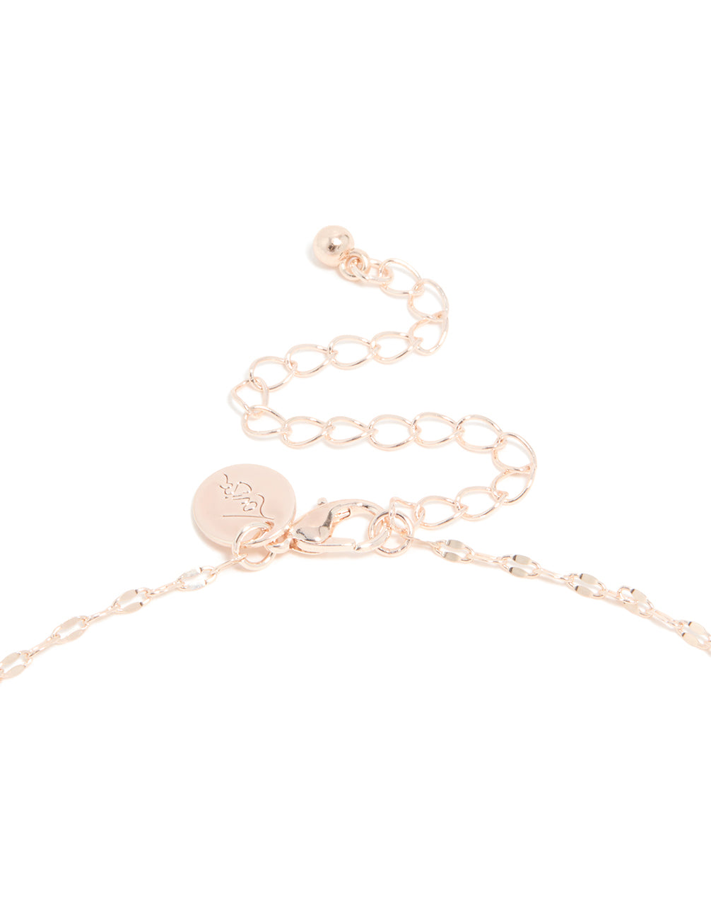 Rose Gold Plated Cubic Zirconia Pavé Butterfly Pendant Necklace