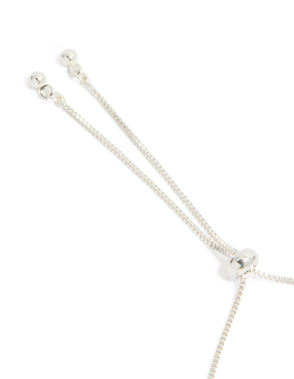 Silver Plated Blue Cubic Zirconia Teardrop Toggle Bracelet