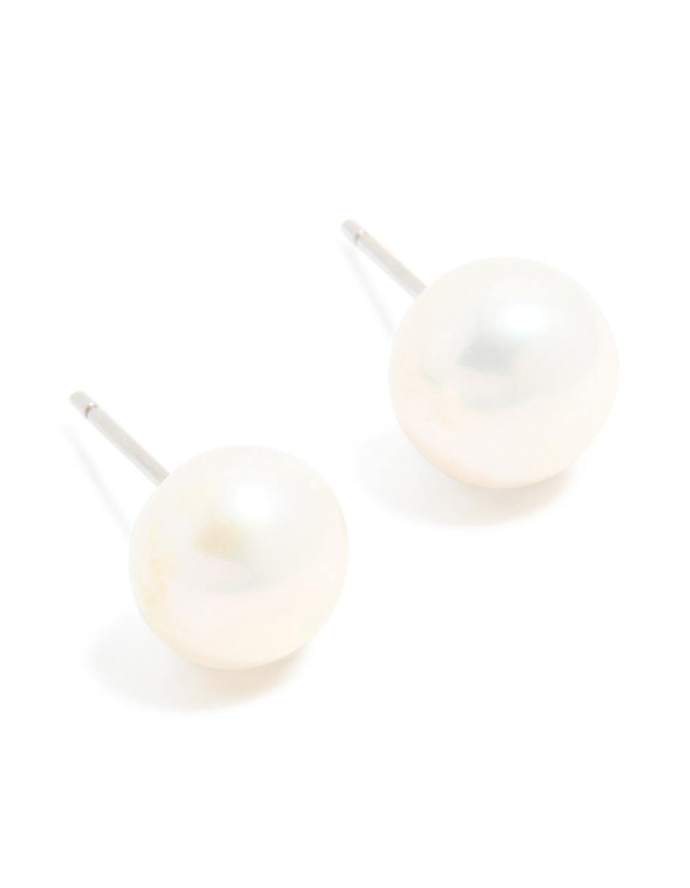Waterproof Stainless Steel Freshwater Pearl Stud Earrings