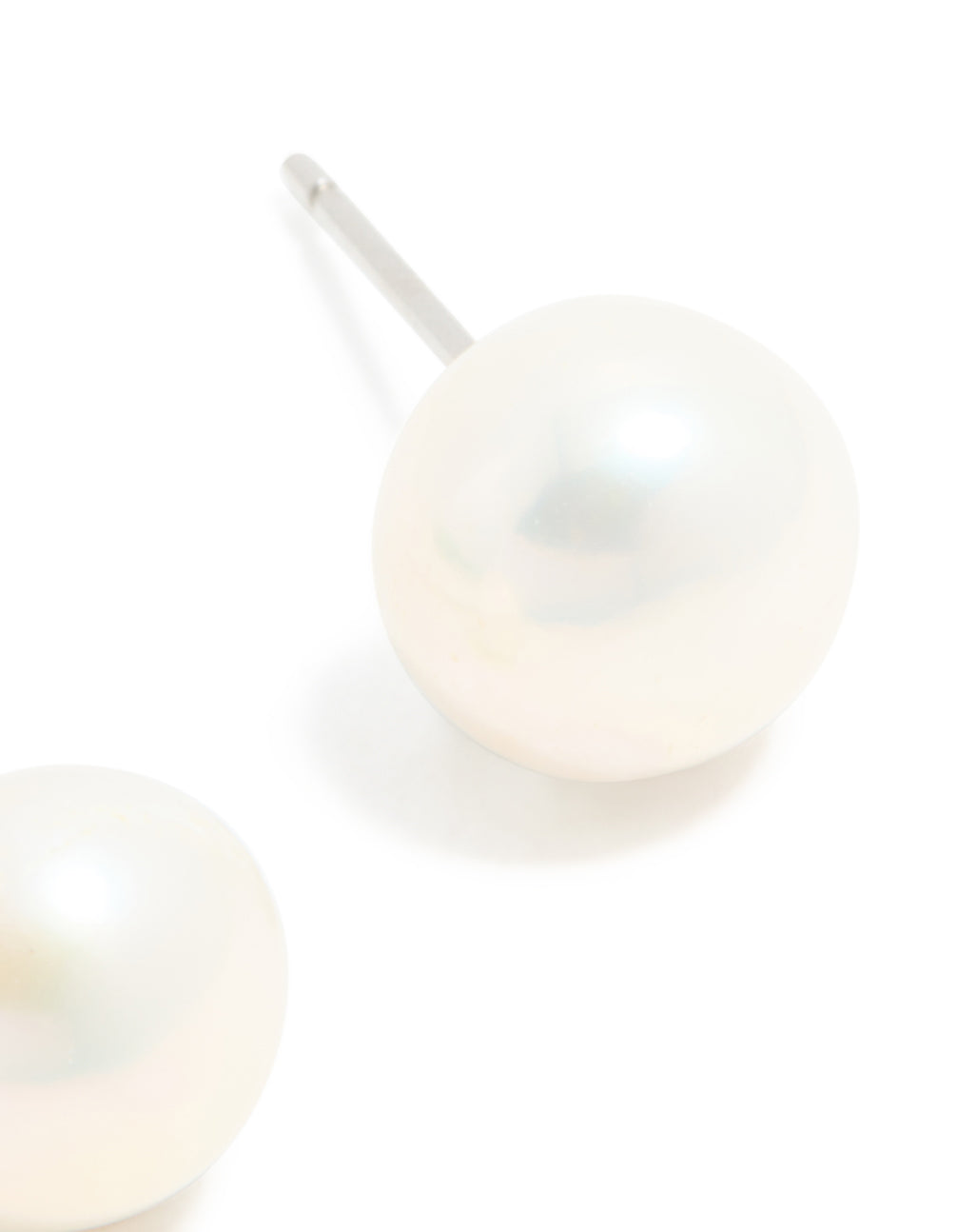Waterproof Stainless Steel Freshwater Pearl Stud Earrings
