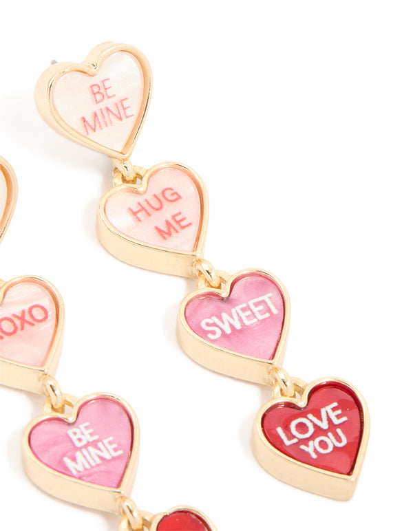 Gold Cutie Pie Drop Earrings