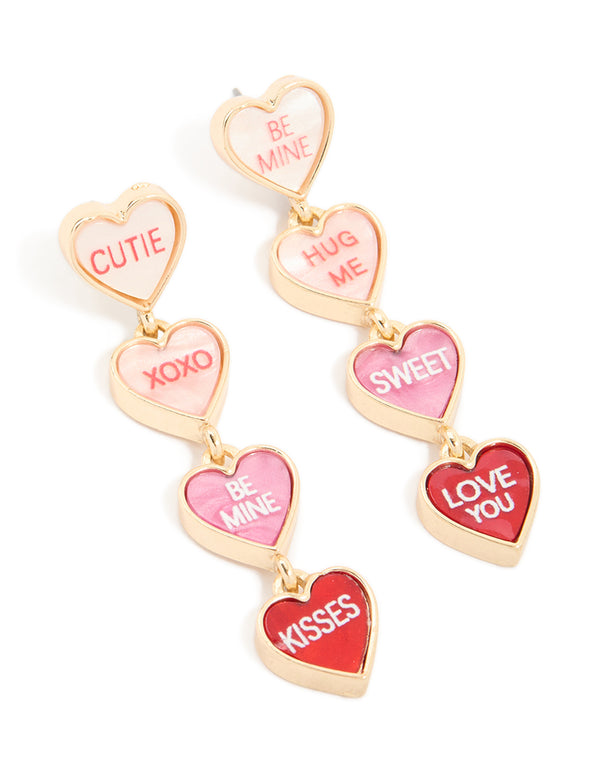 Gold Cutie Pie Drop Earrings