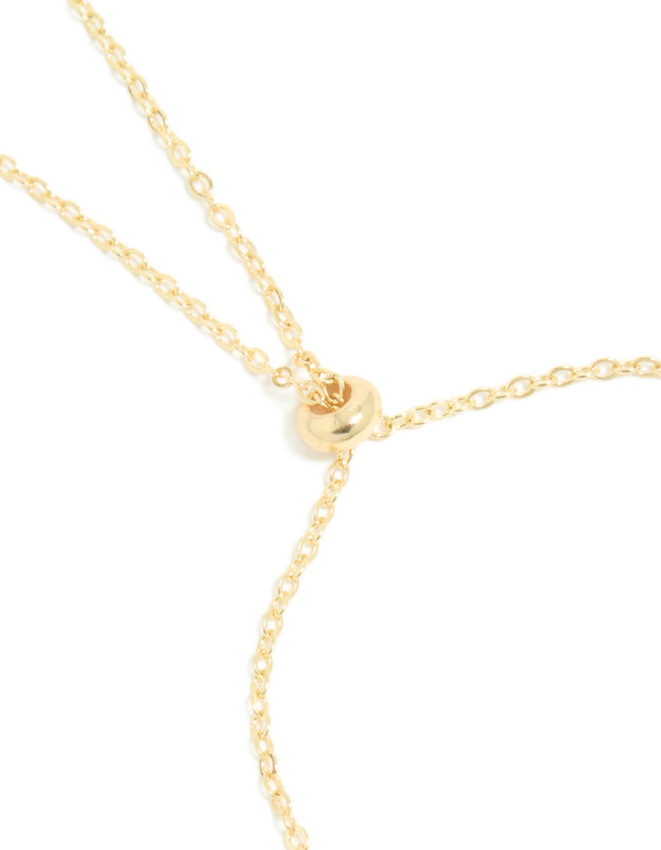 Gold Plated Pink Oval Cubic Zirconia Toggle Bracelet
