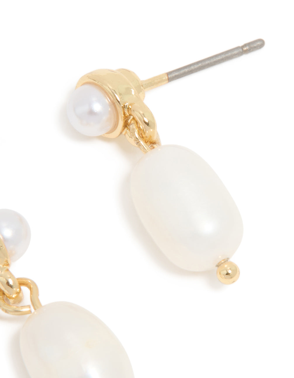 Gold Mini Freshwater Pearl Stud & Drop Earrings
