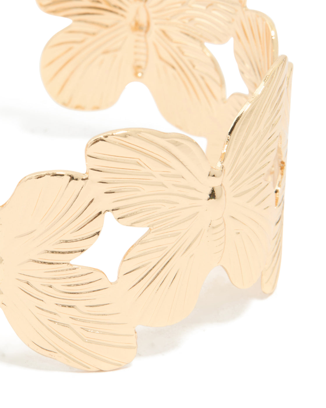 Gold Butterfly Wrist Cuff