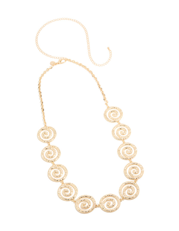 Gold Multi Spiral Belt