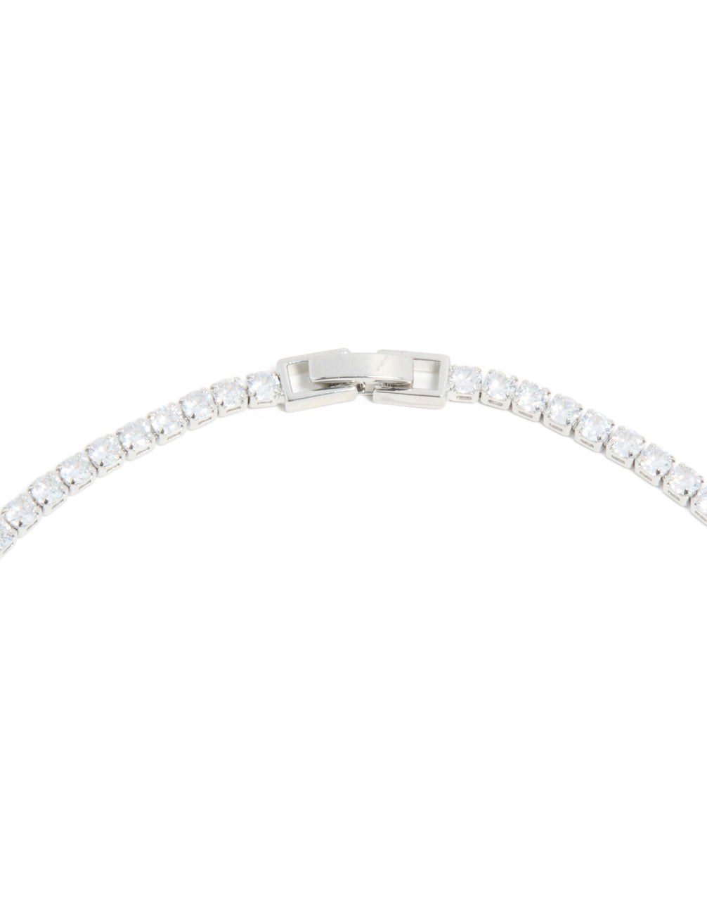 Silver Cubic Zirconia Lovely Pear Necklace