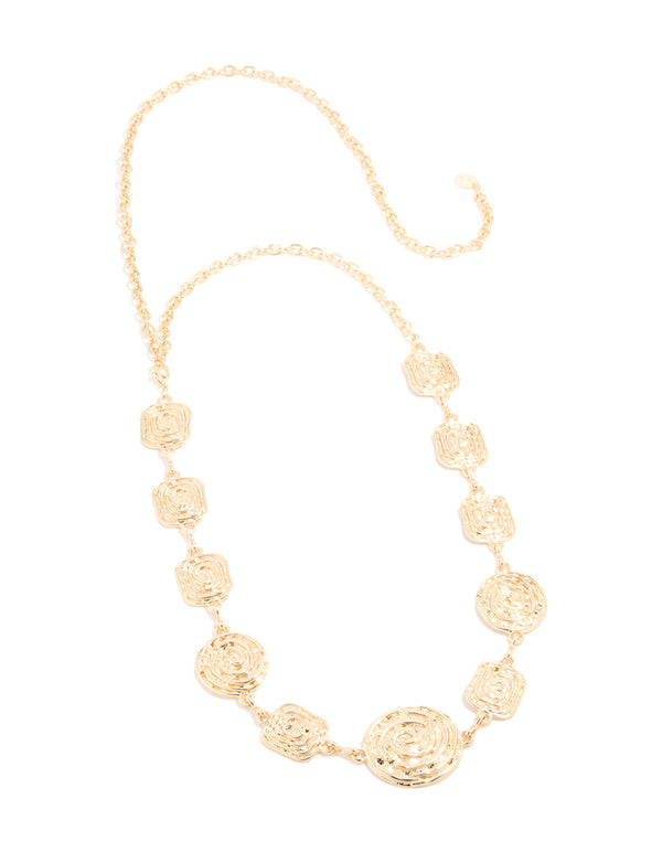 Gold Molten Swirl Belt