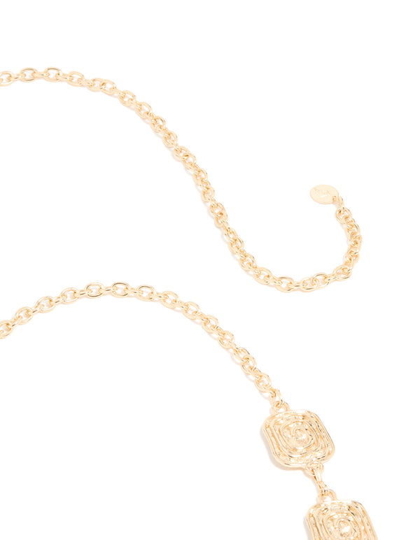 Gold Molten Swirl Belt