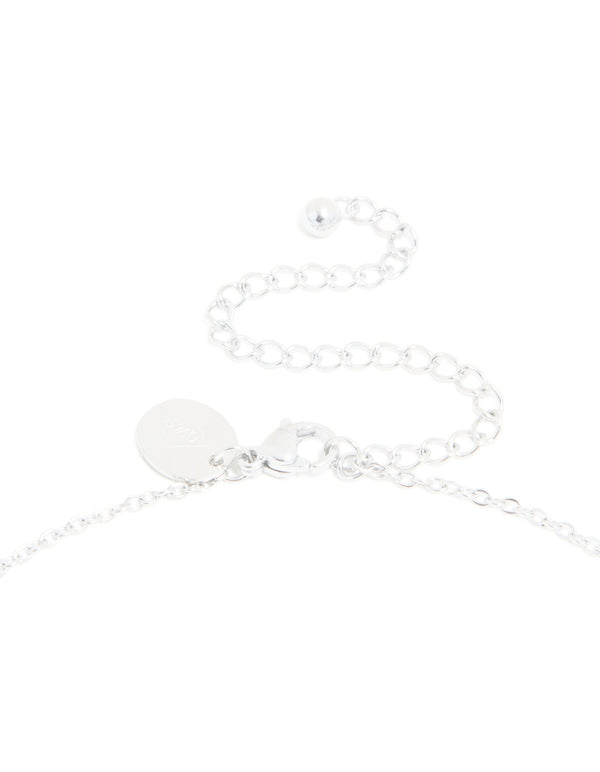 Waterproof Stainless Steel Mini Bubble Letter N Necklace