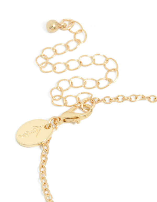 Kids Gold Shaker Bunny Best Friends Necklaces 2-Pack