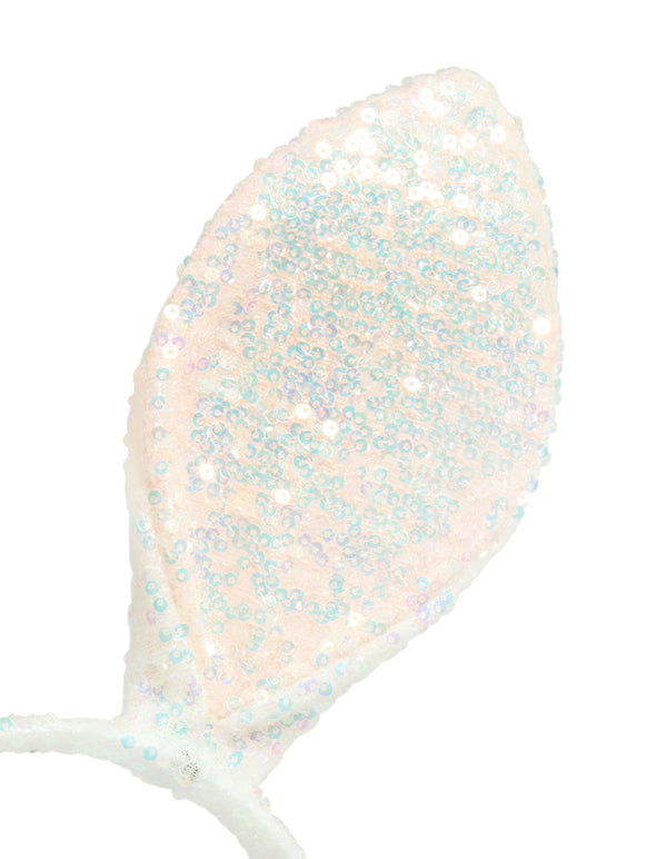 Kids Sequin Fabric Easter Bunny Ears Headband