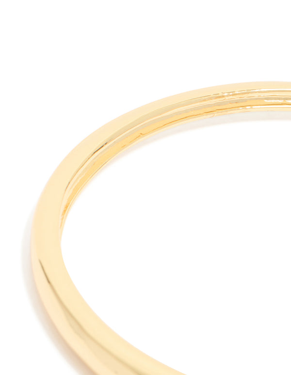 Gold Plated Diamante Star Detail Bangle