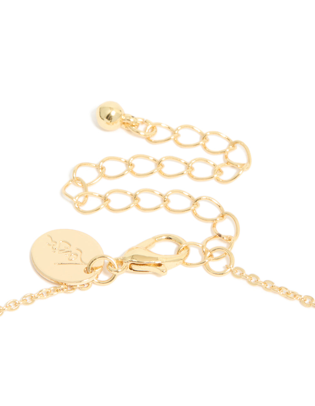 Gold Plated Cubic Zirconia Baguette Cross Necklace