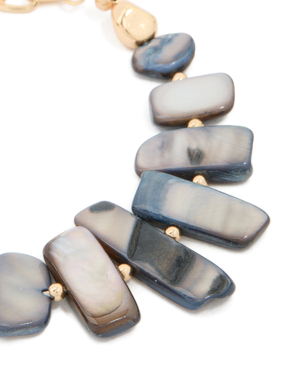 Gold Multi-Shape Shell Bracelet