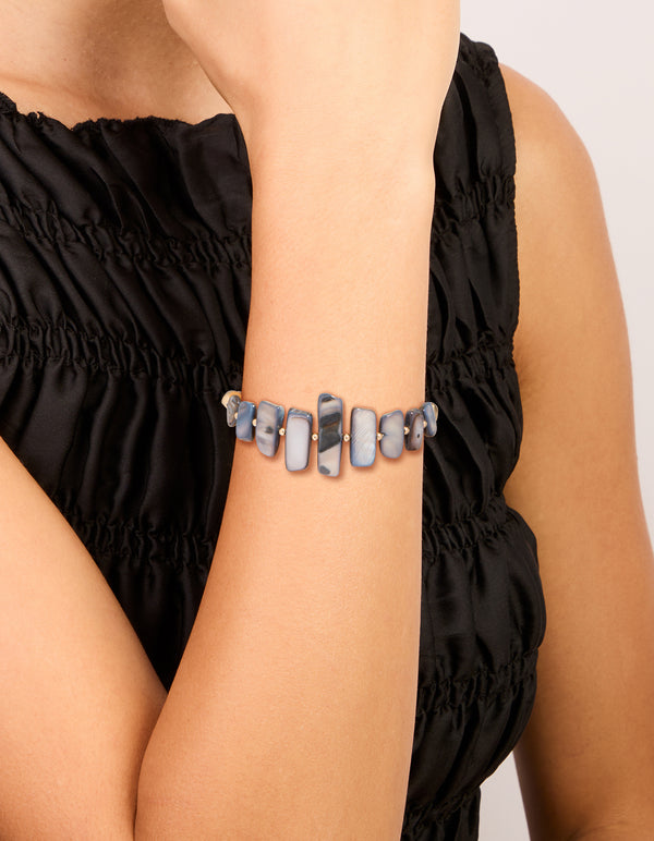 Gold Multi-Shape Shell Bracelet